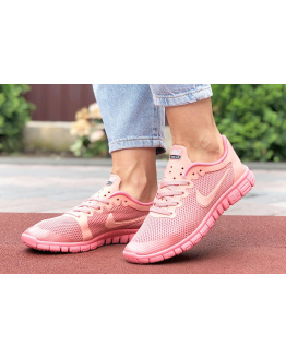 Женские кроссовки Nike Free 3.0 V2 розовые