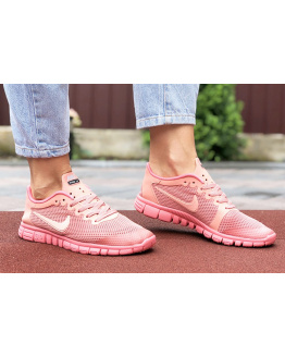 Женские кроссовки Nike Free 3.0 V2 розовые