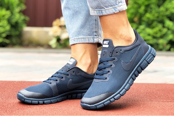 Женские кроссовки Nike Free 3.0 V2 темно-синие