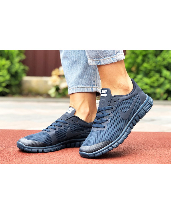Женские кроссовки Nike Free 3.0 V2 темно-синие
