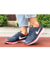 Женские кроссовки Nike Free 3.0 V2 темно-синие с белым и красным