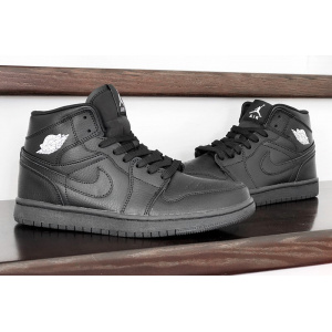 Женские высокие кроссовки Nike Air Jordan 1 Retro High OG черные