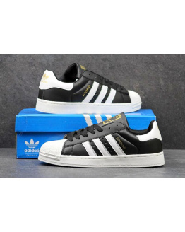Чоловічі кросівки Adidas Classics Superstar чорні з білим