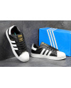 Купить Чоловічі кросівки Adidas Classics Superstar чорні з білим