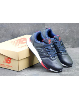 Мужские кроссовки New Balance 247 Luxe темно-синие с белым и красным