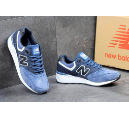 Мужские кроссовки New Balance 999 темно-синие с голубым