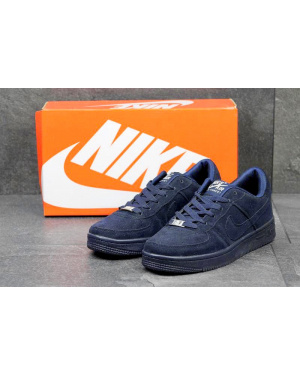 Чоловічі кросівки Nike Air Force 1 AF-1 темно-сині