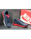 Купить Чоловічі кросівки Nike Lunarlon темно-сині з червоним