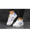 Жіночі кросівки Adidas Classics Superstar Hologram Iridescent білі з фіолетовим