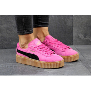 Жіночі кросівки Puma Creepers By Rihanna рожеві з чорним