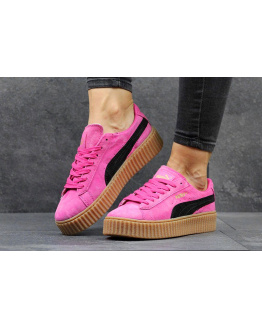 Женские кроссовки Puma Creepers By Rihanna розовые с черным
