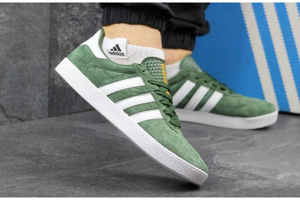 Мужские кроссовки Adidas 350 зеленые