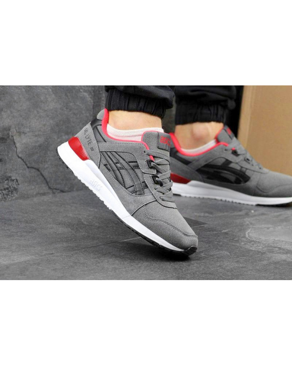 Мужские кроссовки Asics GEL-Lyte III серые с черным