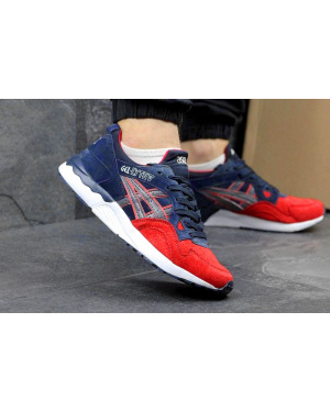 Мужские кроссовки Asics GEL-Lyte V темно-синие с красным