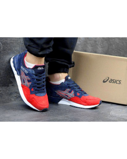 Мужские кроссовки Asics GEL-Lyte V темно-синие с красным