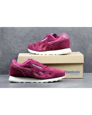 Чоловічі кросівки Reebok Classic Leather Crepe бордові
