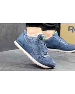 Мужские кроссовки Reebok Classic Leather синие