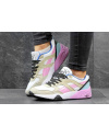 Жіночі кросівки Puma Trinomic R698 білі з бежевим и розовым