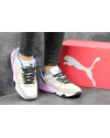 Купить Жіночі кросівки Puma Trinomic R698 білі з бежевим и розовым