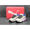 Купить Женские кроссовки Puma Trinomic R698 белые с бежевым и розовым