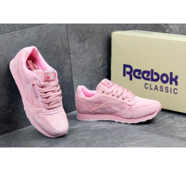 Женские кроссовки Reebok Classic Leather розовые