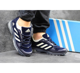 Мужские кроссовки Adidas FastMarathon 2.0 темно-синие с белым