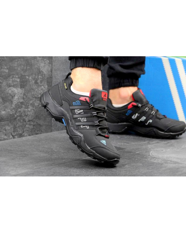Чоловічі кросівки Adidas Terrex Swift R GTX чорний з червоним