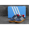 Купить Мужские кроссовки Adidas Gazelle темно-синие с белым и красным