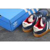 Купить Мужские кроссовки Adidas Gazelle темно-синие с белым и красным