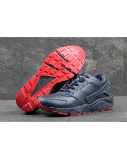 Чоловічі високі кросівки Nike Air Huarache темно-сині с червоні