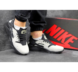Мужские кроссовки Nike Huarache бежевые с черным