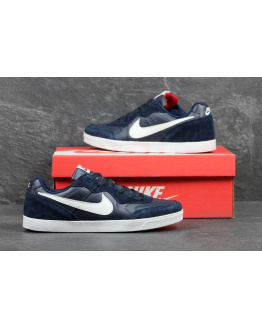 Чоловічі кросівки Nike SB темно-сині з білим и красным