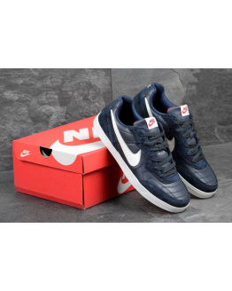 Чоловічі кросівки Nike SB темно-сині з білим и красным