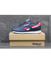 Купить Чоловічі кросівки Reebok Classic Leather темно-сині з червоним и белым