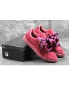 Женские кроссовки Puma Suede Heart Reset бордовые