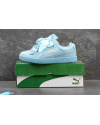 Купить Женские кроссовки Puma Suede Heart Reset голубые