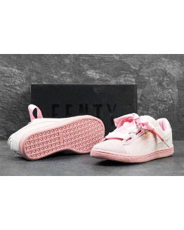 Женские кроссовки Puma Suede Heart Reset розовыые