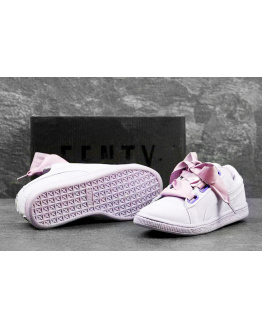 Женские кроссовки Puma Suede Heart Reset сиреневые
