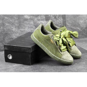 Жіночі кросівки Puma Suede Heart Reset зелені