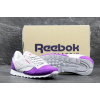 Купить Женские кроссовки Reebok Classic Leather бежевые с фиолетовым