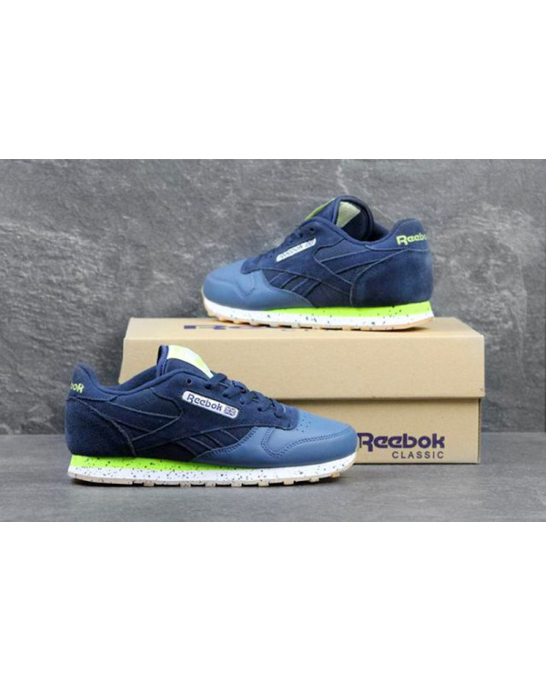 Жіночі кросівки Reebok Classic Leather темно-сині