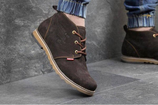 Мужские ботинки Levi's Chukka Boot зимние коричневые