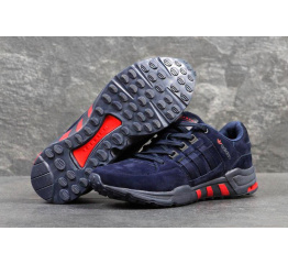 Мужские кроссовки Adidas Equipment Running Support 93 Suede темно-синие с красным