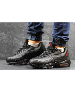Мужские кроссовки Nike Air Max 95 черные с серым