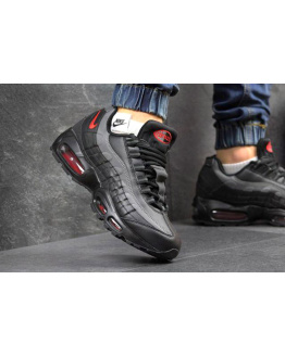 Мужские кроссовки Nike Air Max 95 черные с серым