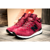 Мужские высокие кроссовки на меху New Balance 574 Mid-Cut бордовые