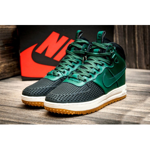 Мужские высокие кроссовки на меху Nike Lunar Force 1 Duckboot зеленые