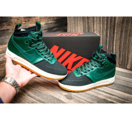Мужские высокие кроссовки на меху Nike Lunar Force 1 Duckboot зеленые