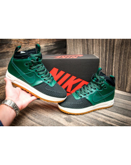 Мужские высокие кроссовки на меху Nike Lunar Force 1 Duckboot зеленые