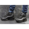 Купить Мужские высокие зимние кроссовки Nike Air Max 95 Boots черные с серым